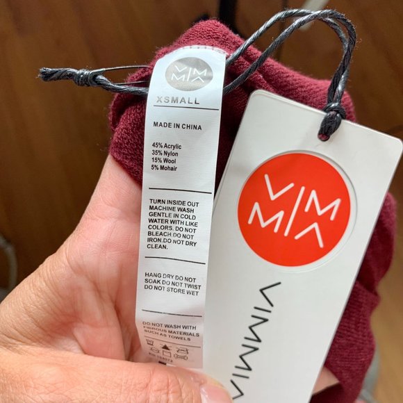 Vimmia Shavasana Red Cut-Out Reversible Sweater Women's Size X-Small XS - Picture 6 of 8